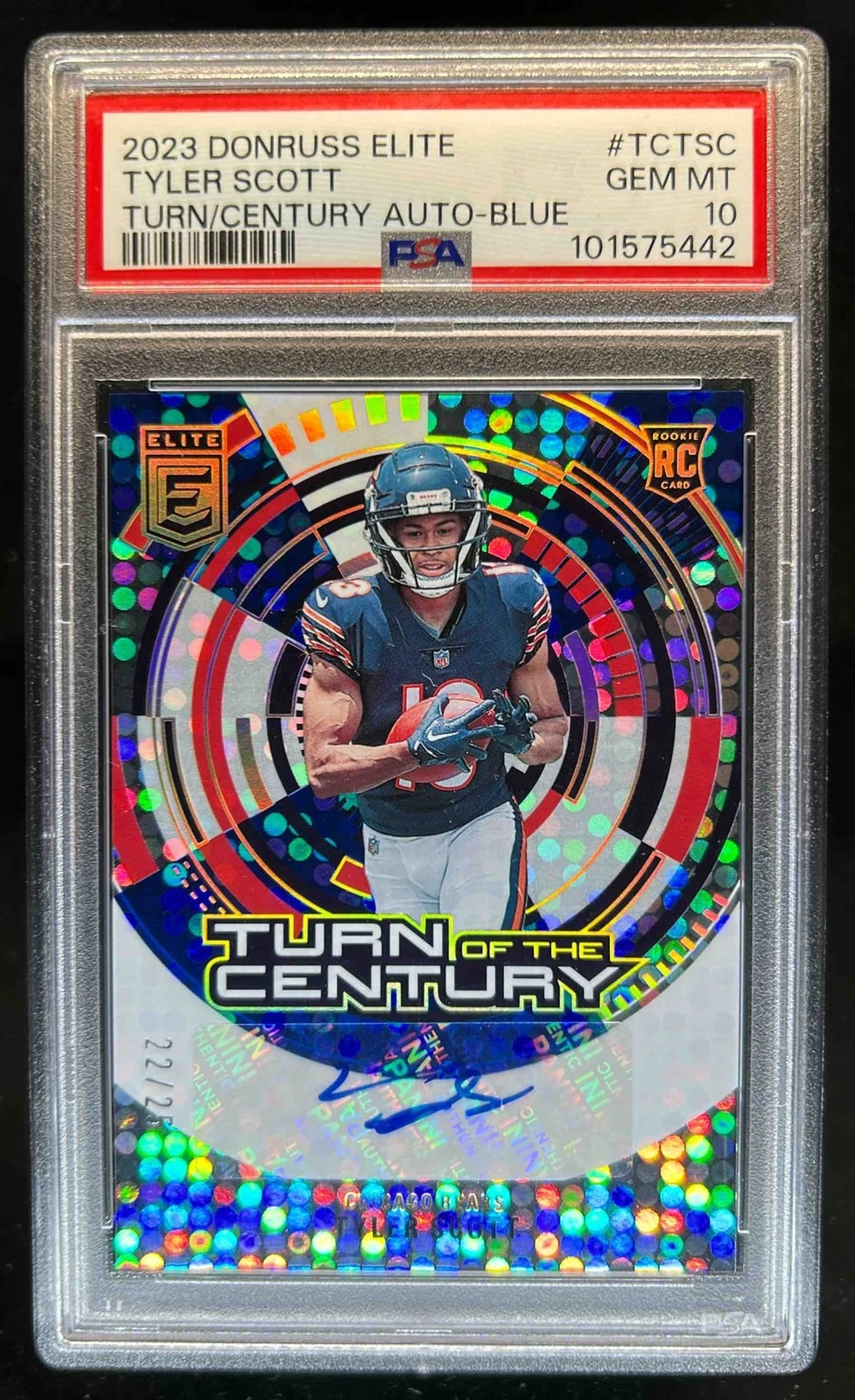 Tyler Scott Panini Donruss Elite Turn of the Century Autograph #TCTSC Blue
