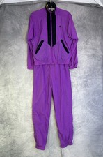 Rare VTG NIKE ELITE Track Suit Jacket Pants 90s Women  s Small Purple