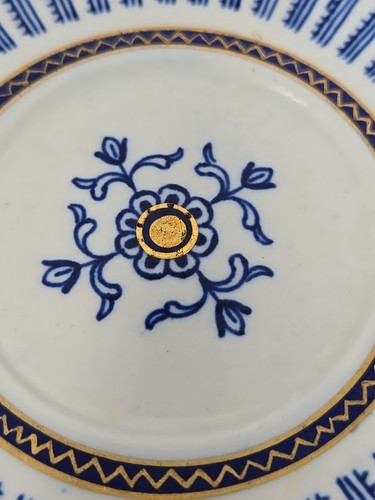 18th Century Caughley Worcester Cup & Saucer Blue & White - Picture 5 of 24