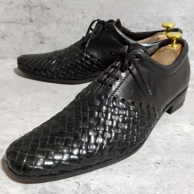 PREMIATA Uomo elegante Lederschuhe schwarz 25,5 cm Italy Y2K Mode TOP