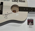 LAINEY WILSON SIGNED CUSTOM BELL BOTTOM COUNTRY ACOUSTIC GUITAR JSA COA — photo 2