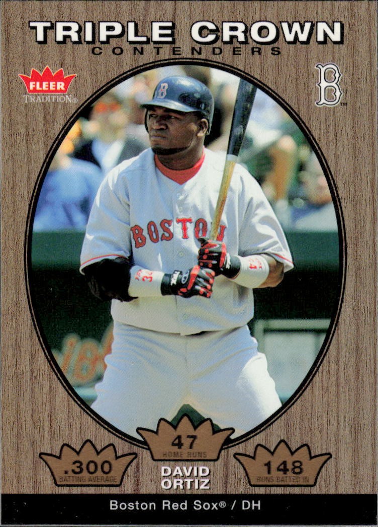 2006 Fleer Tradition #TC-4 David Ortiz Triple Crown Contenders