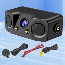 3in1 170  Car Visual Reversing Rear View Camera with Backup Radar Parking Sensor