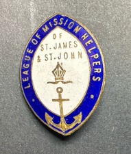 St James John Church League Mission Helper Volunteer Pin Melbourne Australia