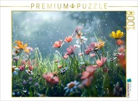Calvendo Puzzle Blumenwiese Am FrüHen Morgen | 1000 Teile Lege-GrößE 64X48Cm Fot