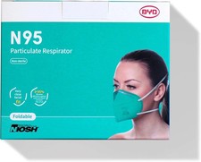 N95 BYD Care Particulate Respirator Face Mask, 20-Count, Individually Wrapped