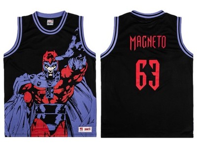 Magneto Marvel Comics Black Basketball Jersey Mens Large New Shoe Palace