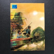 2024 Topps Chrome Star Wars Galaxy Trouble on Tatooine Aqua Sonar /199