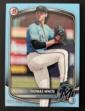 2025 Bowman Draft Thomas White Sky Blue /499 #BD-26