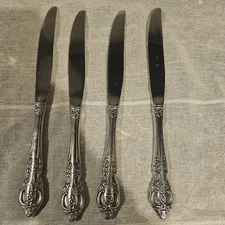 Oneida Community Stainless BRAHMS Dinner Knives 9 1/8" Flatware Set Of 4