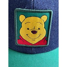 Disney Winnie The Pooh Blue Denim Baseball Cap Hat NEW Adult