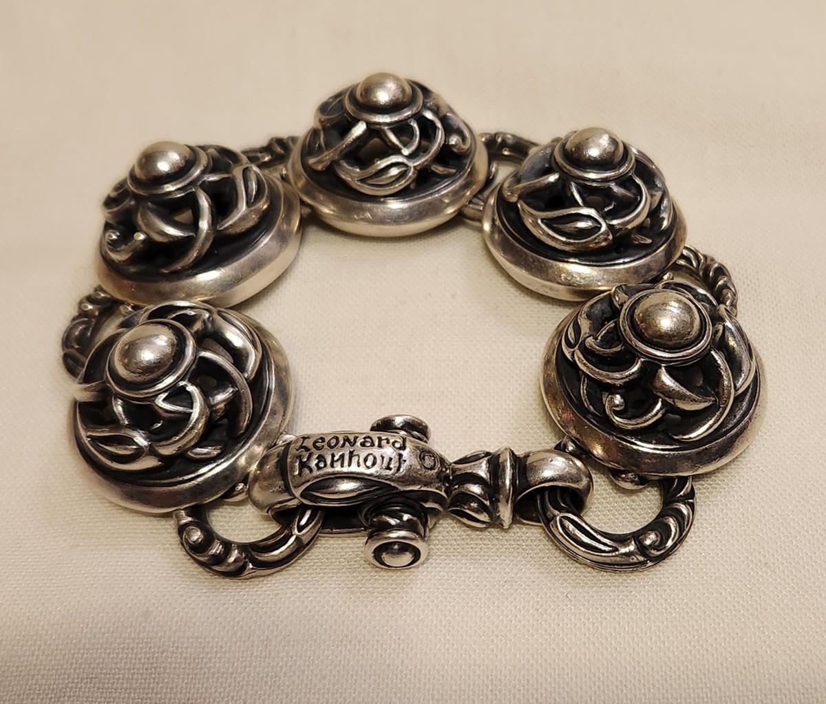 Rare LONE ONES Leonard Kamhout Heavy Thick Dome Bracelet | eBay
