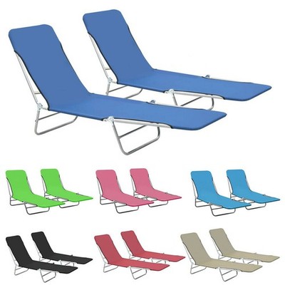 2X Sonnenliege klappbar Gartenliege Liegestuhl Relaxliege Klappliege klappbar DE