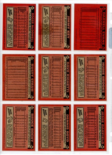 1986 Topps Baseball 69 Card Lot - Picture 12 of 16