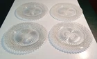 Anchor Hocking Miss America Clear Depression Glass 8-1/2" Salad Plates Set of 4