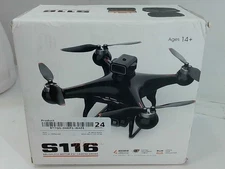 S116 Flying Beginner Friendly Brushless Motor ESC Camera Drone Black