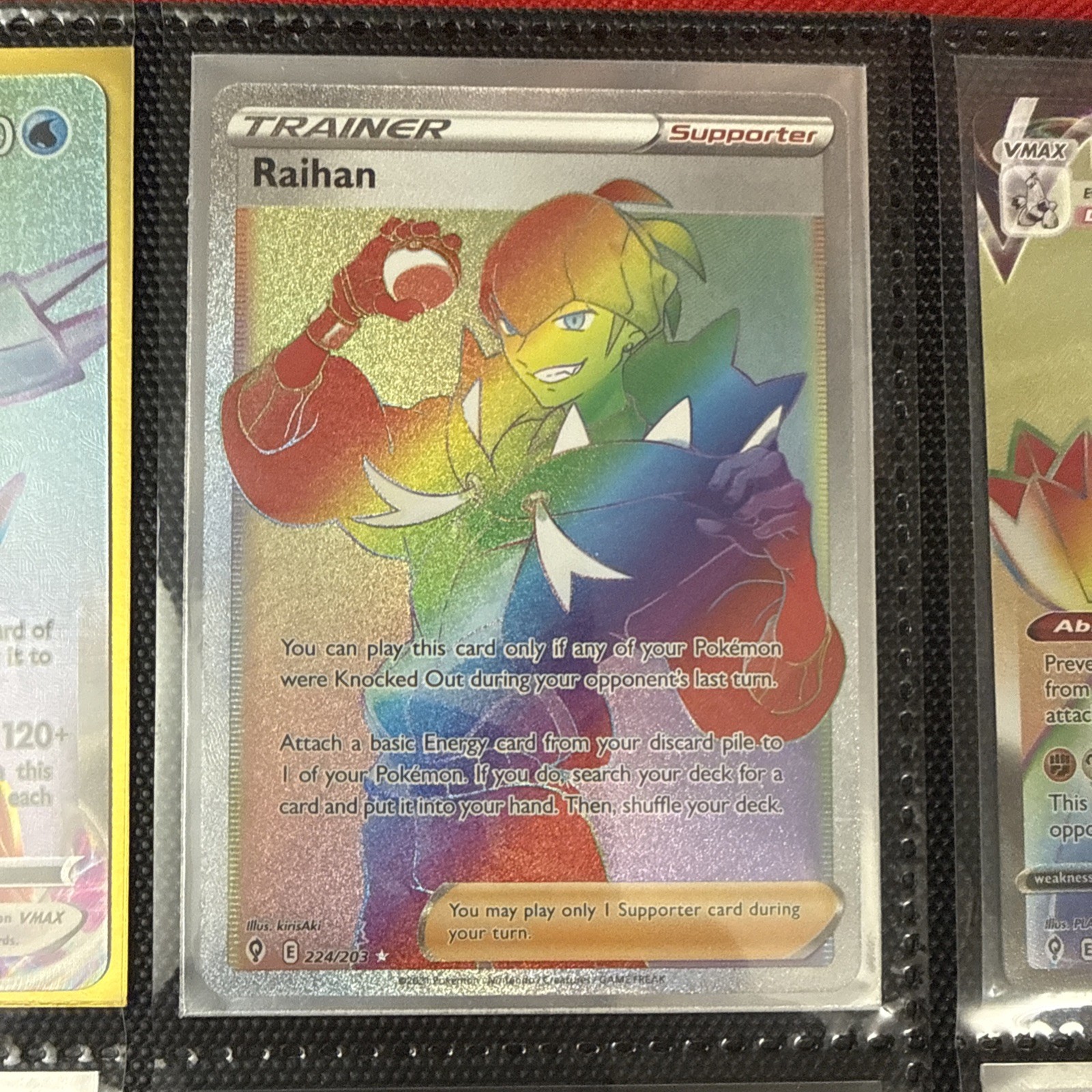 Raihan (Secret) Secret Rare SWSH07: Evolving Skies 224/203 NM