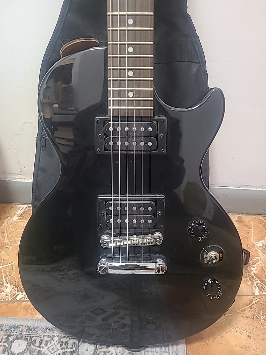 Epiphone Les Paul Special II Electric Guitar Black + Gig Bag Strap