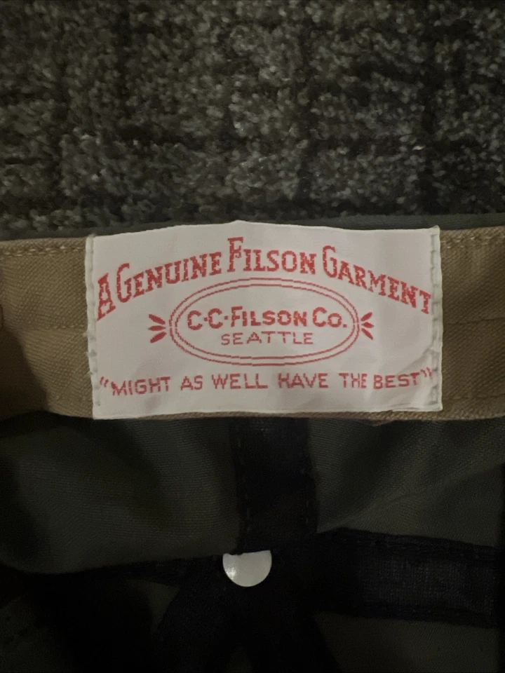 Sombrero Filson Raro Otter Verde Lona Edición 100 Aniversario Foto 2 de 3