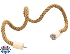 Lovely Little Flyers Bird Rope Perch for Parrots, Bendable Natural Jute Boing...
