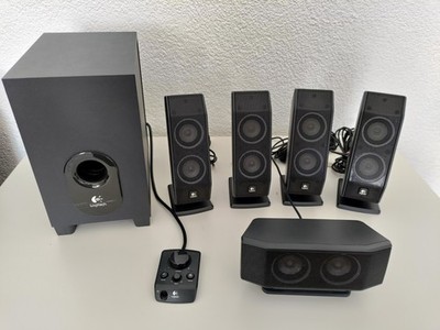 Logitech X-540 5.1 Surround Soundsystem Lautsprecher Set mit Subwoofer