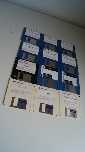 12 alte Original Disketten für Computer Commodore Works