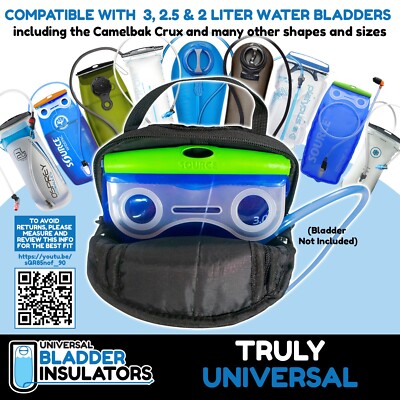 osprey hydration pack insulation Universal Water Bladder Insulator Bag for Osprey, Platypus and CamelBak Backpacks; 2-3L Hydration Bladder Sleeve bounds skiing Custom Hydration Pack Drink Tube