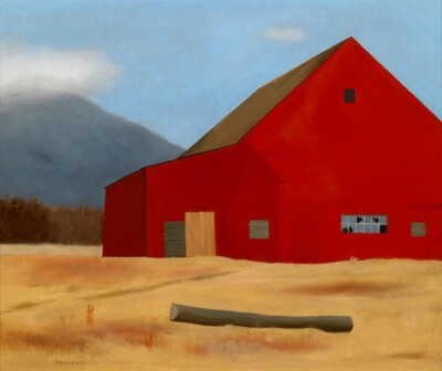 Red Barn Ralston Crawford 1942 American Precisionist Rural Landscape Art Print