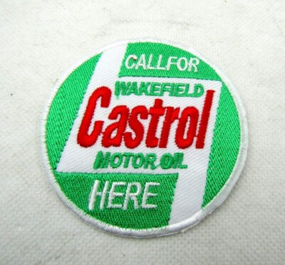 CASTROL Motor Oil Here Car Sport Racing MotoGP Iron on Patch Embroidered SEW on