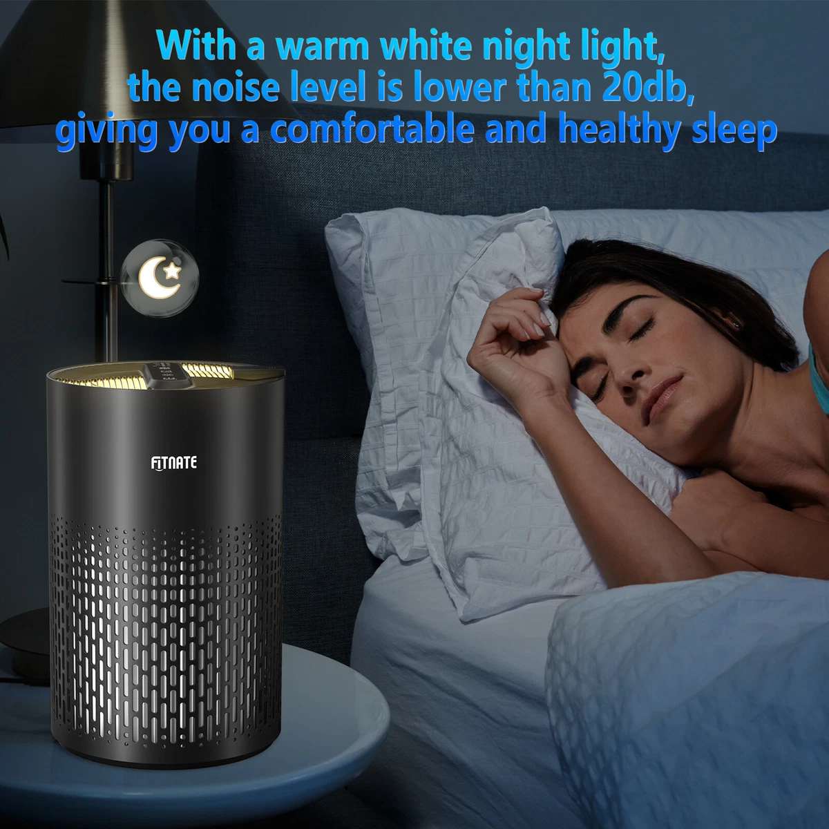 Air Purifier Breathe Fresh Air Cleaner HEPA Filter Fragrance Machine Home Office