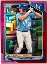 2024 1st Bowman Chrome Fuchsia Refractor💥 /199💥 Jared Dickey 💥#BCP-19