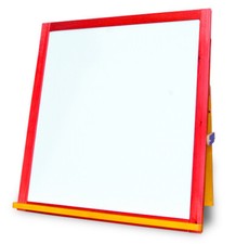 Magnetic White Board with Big Book Rail and Storage Slot 82.5 x 74cm