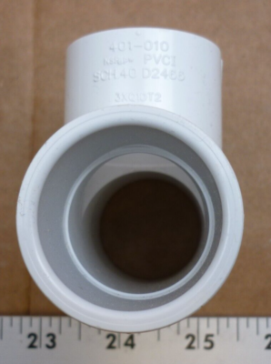 2 Inch Pipe Tee Spears 401 Series PVC Tee Fitting Schedule 40 - 2 ...