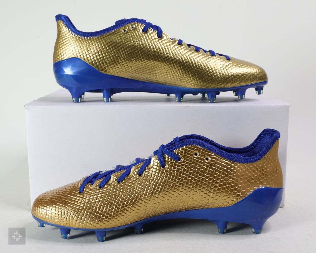 Adidas Adizero 5-Star 6.0 Gold Blue Snakeskin Football Adidas Adizero 5-Star 6.0 Gold Blue Snakeskin Football