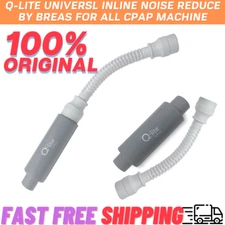 Original Q-Lite Univers Inline By Breas CPAP Machine Silent Noise Reduce Adapter