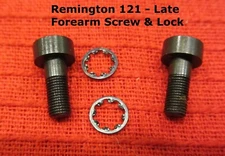 Remington Model 121 Forearm Action Slide Handle Screws and Washer - Late Style