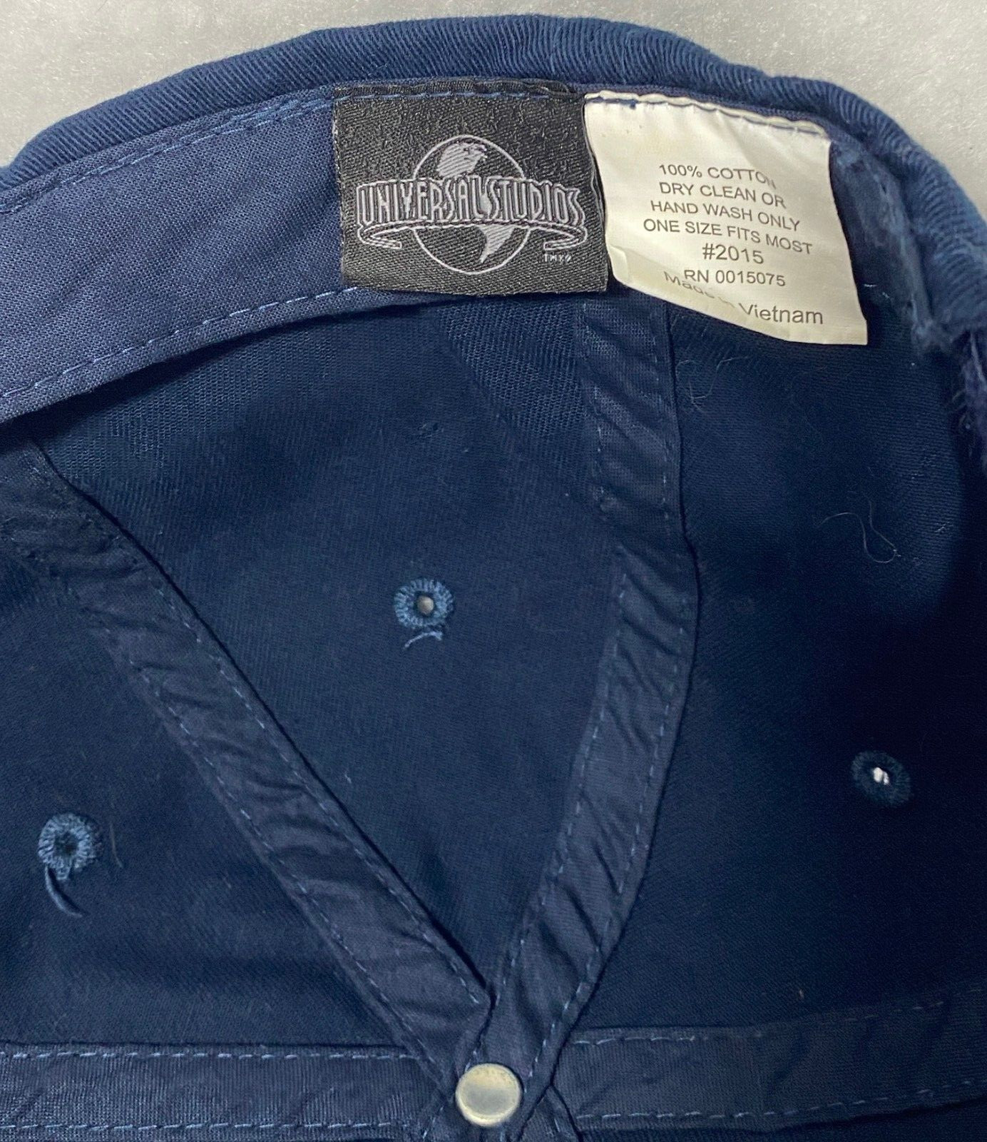 Universal Studios Strapback Baseball Cap Blue Emb… - image 7