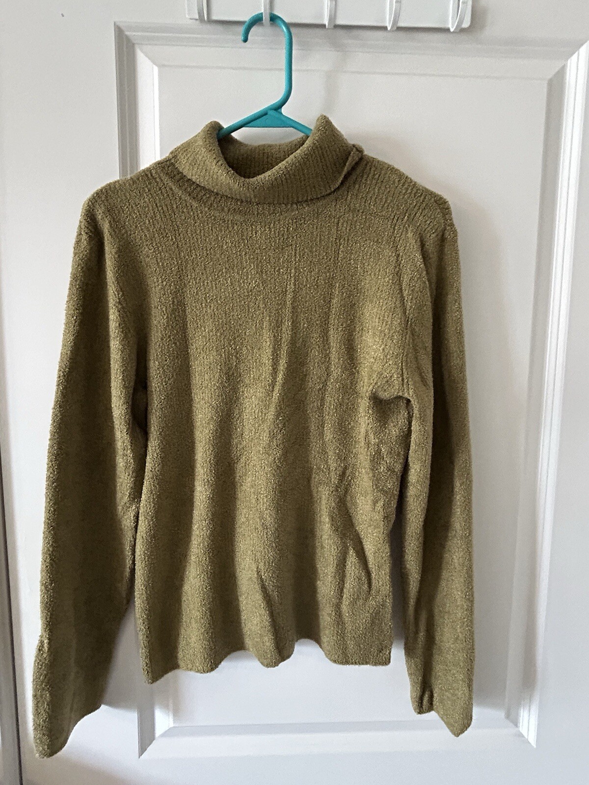 Euc Talbots Chartreuse Turtleneck Chenille Size Large | eBay