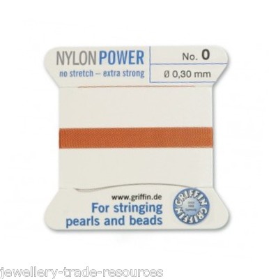 KORNELIAN NYLON POWER SEIDENFADEN 0,3mm SCHNURPERLEN & PERLEN GRIFFIN 0 