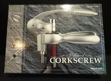 Professional Corkscrew Set w/ Foil Cutter Stopper 3 Corkscrew Pourer - Boxed set