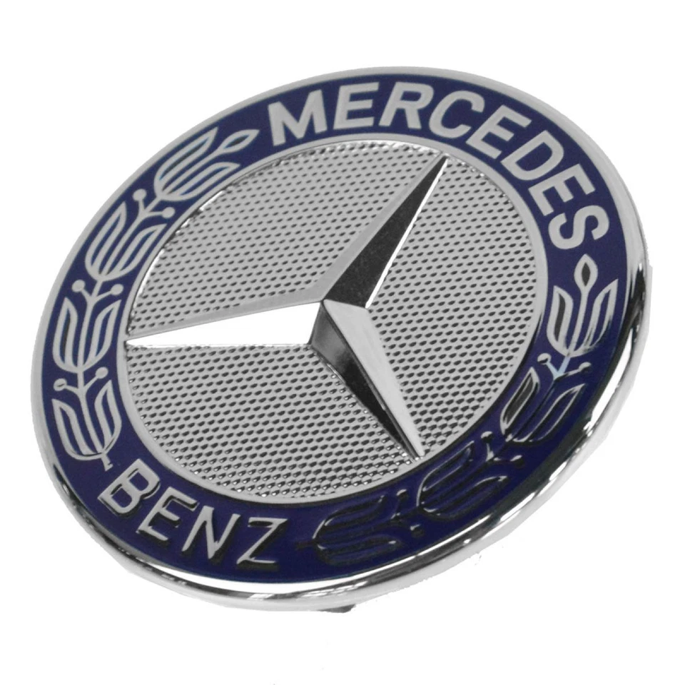 Campana plana cromada emblema OEM 2048170616 para C250 C300 C350 E280 E320 E420 CLK320 Foto 4 de 4