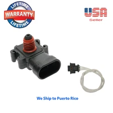  Manifold Absolute Pressure (Map) Sensor + CONNECTOR 2 Bar Fits: Chevrolet GMC