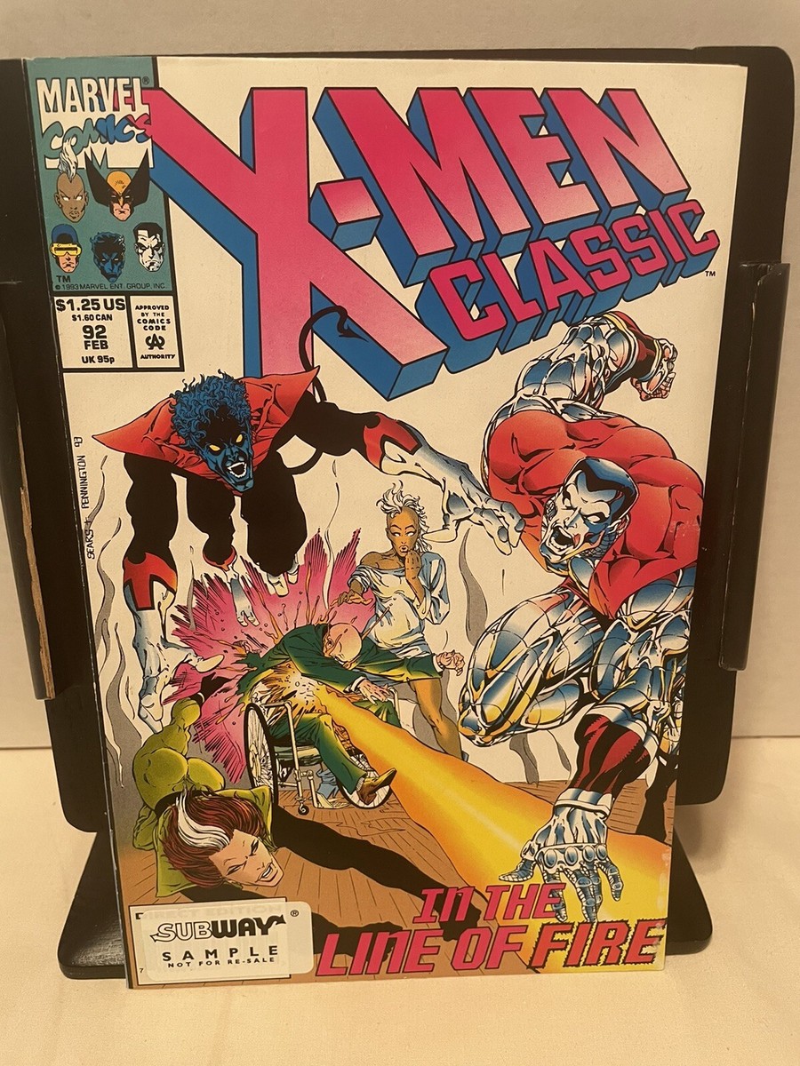 Marvel Comics X-Men Classic #92. Subway Sample Unread Condition | eBay