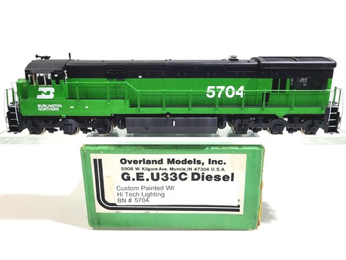 Overland OMI BN GE U33C Burlington Northern #5704 HO modelo de latón #1963 CP | Zustand: Used
