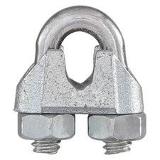 (QTY 8) Wire Rope Clip / Cable Clamp 5/8" Zinc Plated Malleable Iron