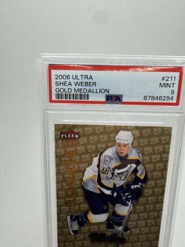 Fleer Ultra Gold Medallion Shea Weber Rookie RC PSA 9 2006-07 - Imagen 2 de 6