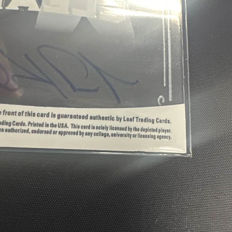 1/5 Jarred Kelenic 2018 Leaf Trinity Clear Auto X RC - Image 4 of 4