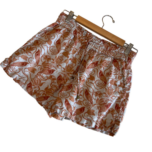 By Anthropologie Jolene 100% Linen Floral Shorts T