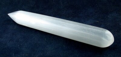 6 1/4 Inch x  4/5 Inch White Selenite Crystal Massage Wand Gemstone Gem T3A10