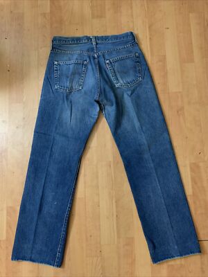 Vintage Levis 501 Redline 80s Selvedge Button #524 USA sz w 14” L